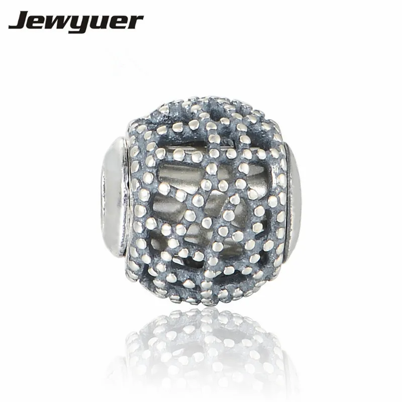 Fine jewelry Fit 925 стерлингового серебра тонкий браслет DIY суть маленькие бусинки