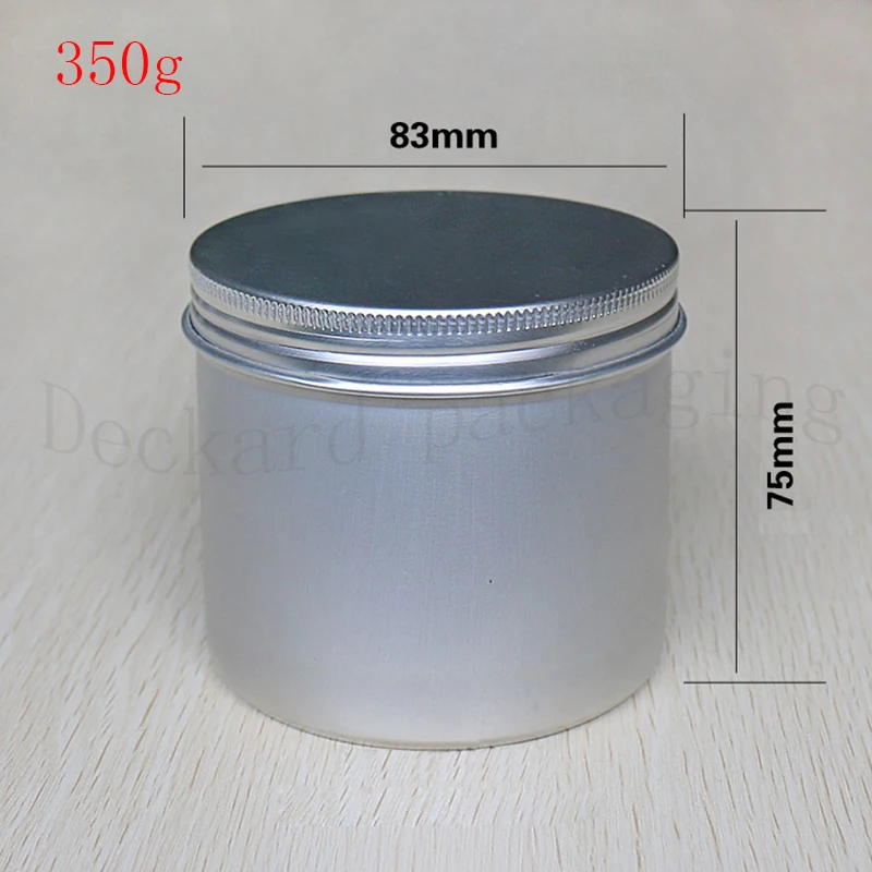 10PCS Aluminium Cosmetic jar 350g Metal Cream Jars with screw lid Silver tin container bottle candle can empty box
10PCS Aluminium Cosmetic jar 350g Metal Cream Jars with screw lid Silver tin container bottle candle can empty box