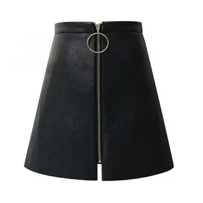 Woman A-line Skirt 2019 new woman pu leather mini skirt sexy front Zipper pencil skirts plus size high waist black wrap skirt
Woman A-line Skirt 2019 new woman pu leather mini skirt sexy front Zipper pencil skirts plus size high waist black wrap skirt