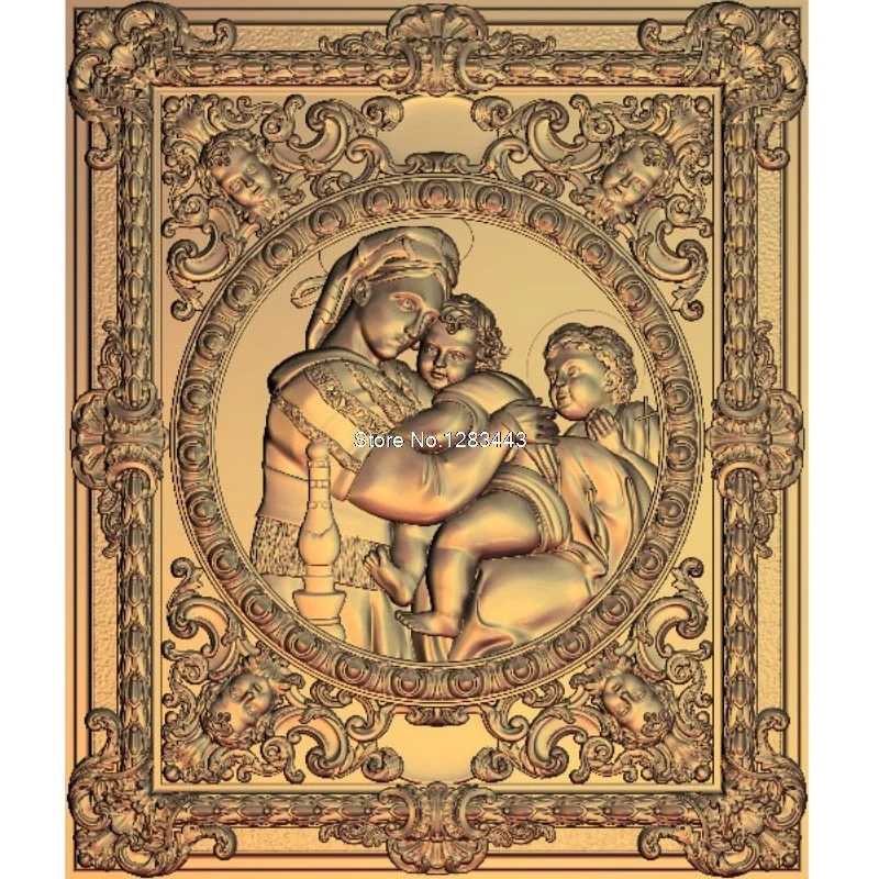 2pcs Madonna and Child 3d model STL relief for cnc STL format Madonna 3d Relief Model STL Router 3 axis Engraver ArtCam
2pcs Madonna and Child 3d model STL relief for cnc STL format Madonna 3d Relief Model STL Router 3 axis Engraver ArtCam