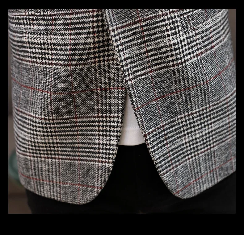 Korean Style Casual Plaid Blazer Men Plus Size Mens Long Sleeve Blazers Jacket Homm Spring Autumn Men Striped Blazer Hombre 2019
Korean Style Casual Plaid Blazer Men Plus Size Mens Long Sleeve Blazers Jacket Homm Spring Autumn Men Striped Blazer Hombre 2019
