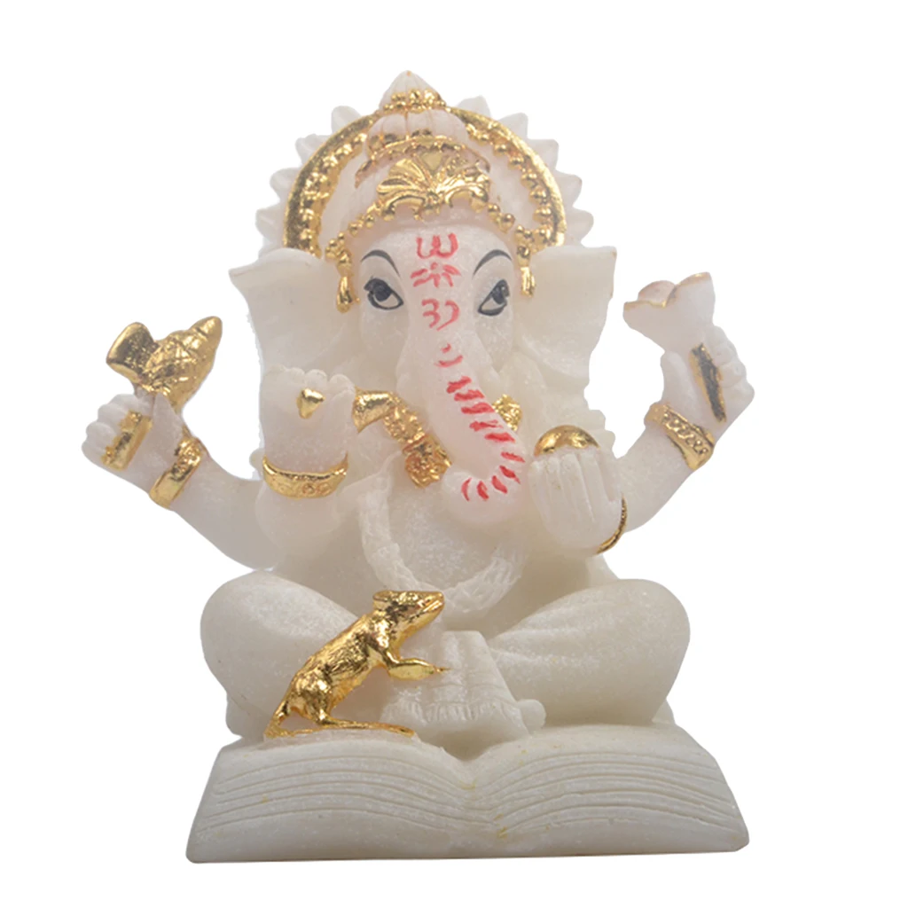 The Blessing Statue Lord Ganesh Elephant Hindu God Resin White Small Sculpture Ornament
The Blessing Statue Lord Ganesh Elephant Hindu God Resin White Small Sculpture Ornament