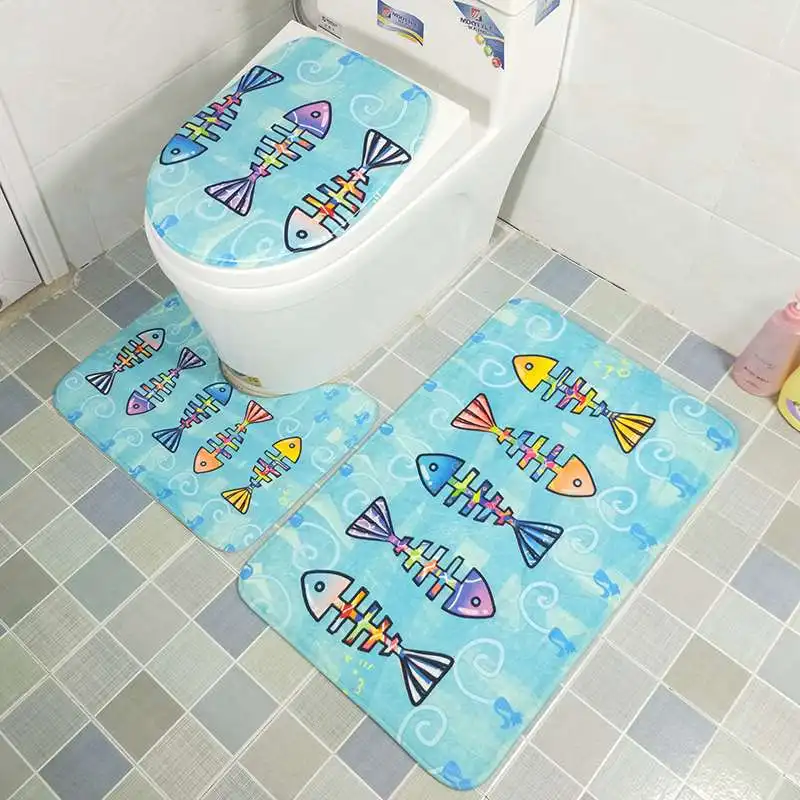3PCS Cartoon Toilet Seat Cover Set Absorbent Non-Slip Bathroom Rug Bath Mat Set Mat Flannel Floor Mats
3PCS Cartoon Toilet Seat Cover Set Absorbent Non-Slip Bathroom Rug Bath Mat Set Mat Flannel Floor Mats