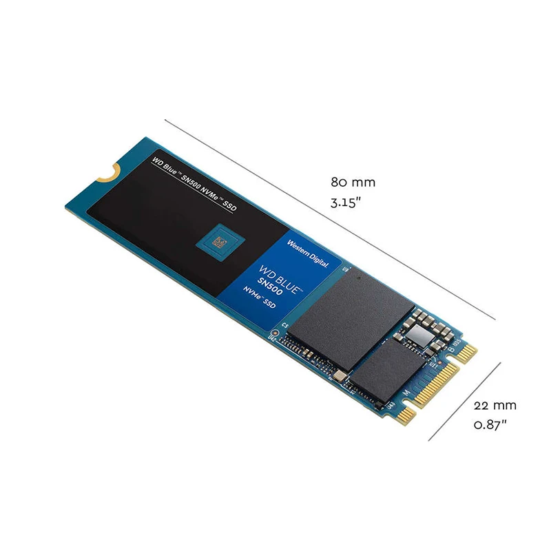 WESTERN DIGITAL WD BULE SN500 SSD 250 ГБ M.2 2280 NVMe PCIe Gen3 * 2 двухканальный Внутренний твердотельный