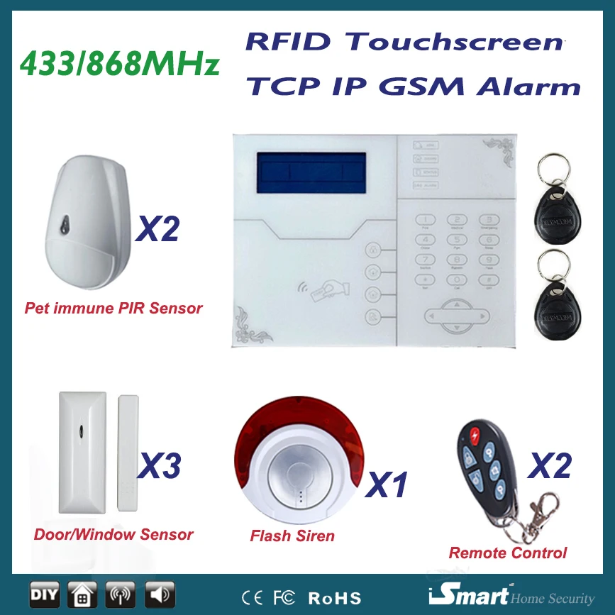 2016 Hot 868mhz Network Alarm ST-VGT English Prompt TCP/IP GSM Alarm System with Pet Friendly Sensor and Indoor Flash Siren
2016 Hot 868mhz Network Alarm ST-VGT English Prompt TCP/IP GSM Alarm System with Pet Friendly Sensor and Indoor Flash Siren