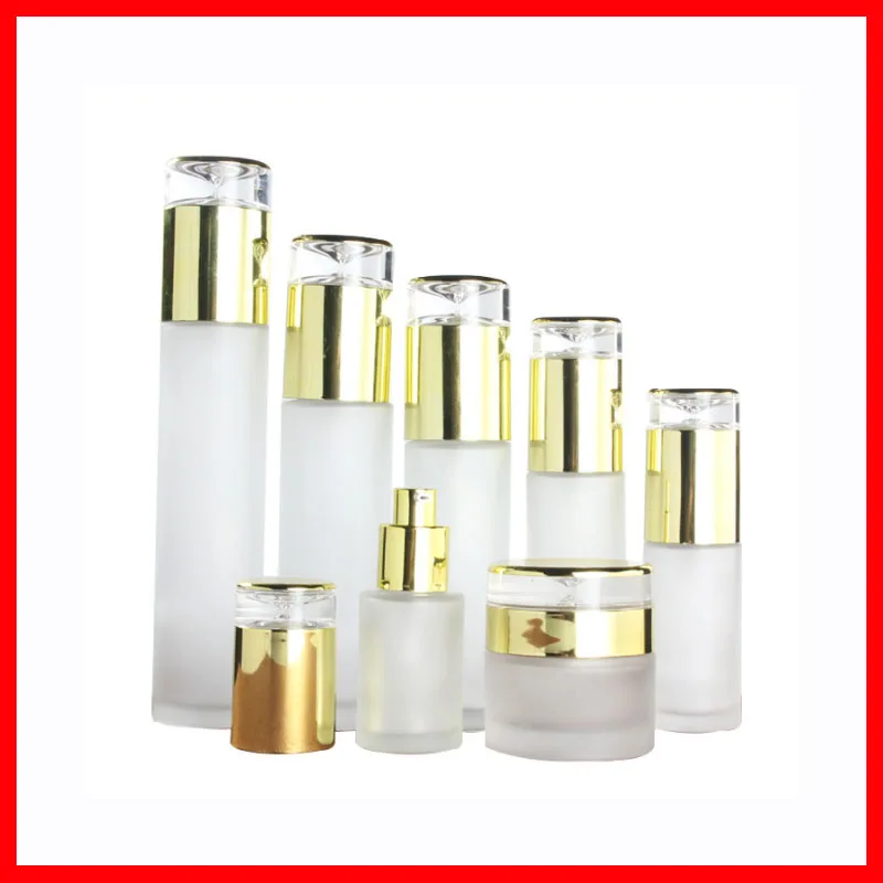 20/30/50/40/60/80/100/120ML clean frosted Empty glass bottle/jar lotion/mist spay pump Cosmetic Packing Refillable Bottles gold
20/30/50/40/60/80/100/120ML clean frosted Empty glass bottle/jar lotion/mist spay pump Cosmetic Packing Refillable Bottles gold