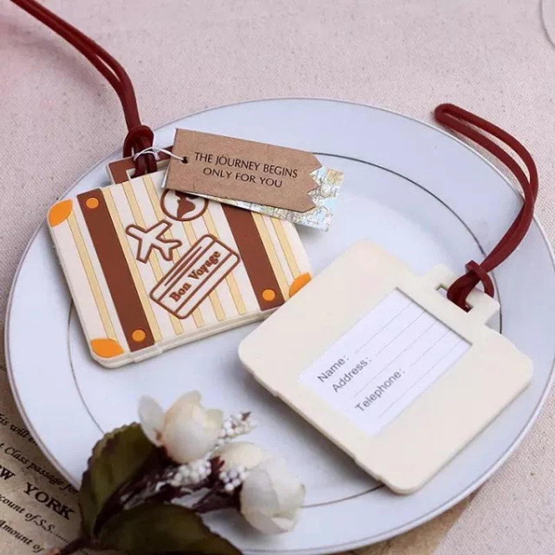 100PCS/LOT Newest "Let the Journey Begin" Vintage Suitcase Luggage Tag wedding bridal shower Favor party gifts Free shipping
100PCS/LOT Newest "Let the Journey Begin" Vintage Suitcase Luggage Tag wedding bridal shower Favor party gifts Free shipping