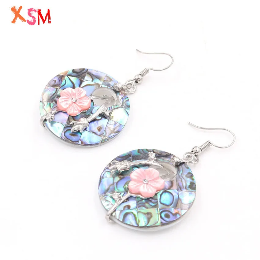 xinshangmie Style Natural Abalone Shell Round Flower Earring For Women Mosaic Shell Pearl Earrings Jewelry Gift 1Pair
xinshangmie Style Natural Abalone Shell Round Flower Earring For Women Mosaic Shell Pearl Earrings Jewelry Gift 1Pair