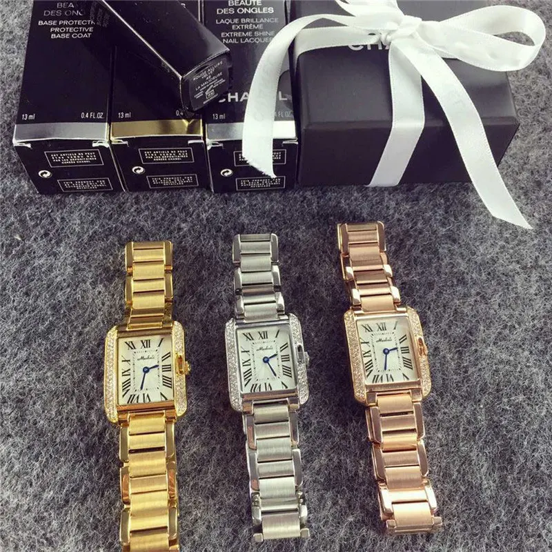 Women watch silver rose gold squar dial top luxury famous fashion brand ladies steel quartz wristwatch Top Quality clock
Women watch silver rose gold squar dial top luxury famous fashion brand ladies steel quartz wristwatch Top Quality clock