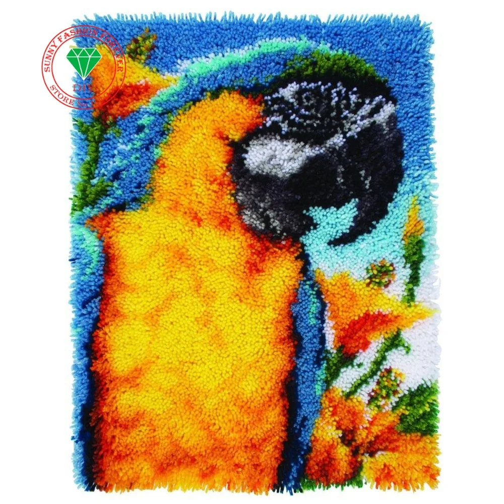 Animal Parrot diy mat needlework crocheting rug diy unfinished crocheting yarn hook rug Latch Hook Rug Kit Floor Mat carpets
Animal Parrot diy mat needlework crocheting rug diy unfinished crocheting yarn hook rug Latch Hook Rug Kit Floor Mat carpets