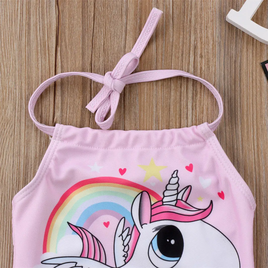 Hot Holiday 0-24Months Kid Baby Girls Cute Unicorn Bikini Swimwear Swimsuit Bathing Suit Beachwear | Мать и ребенок