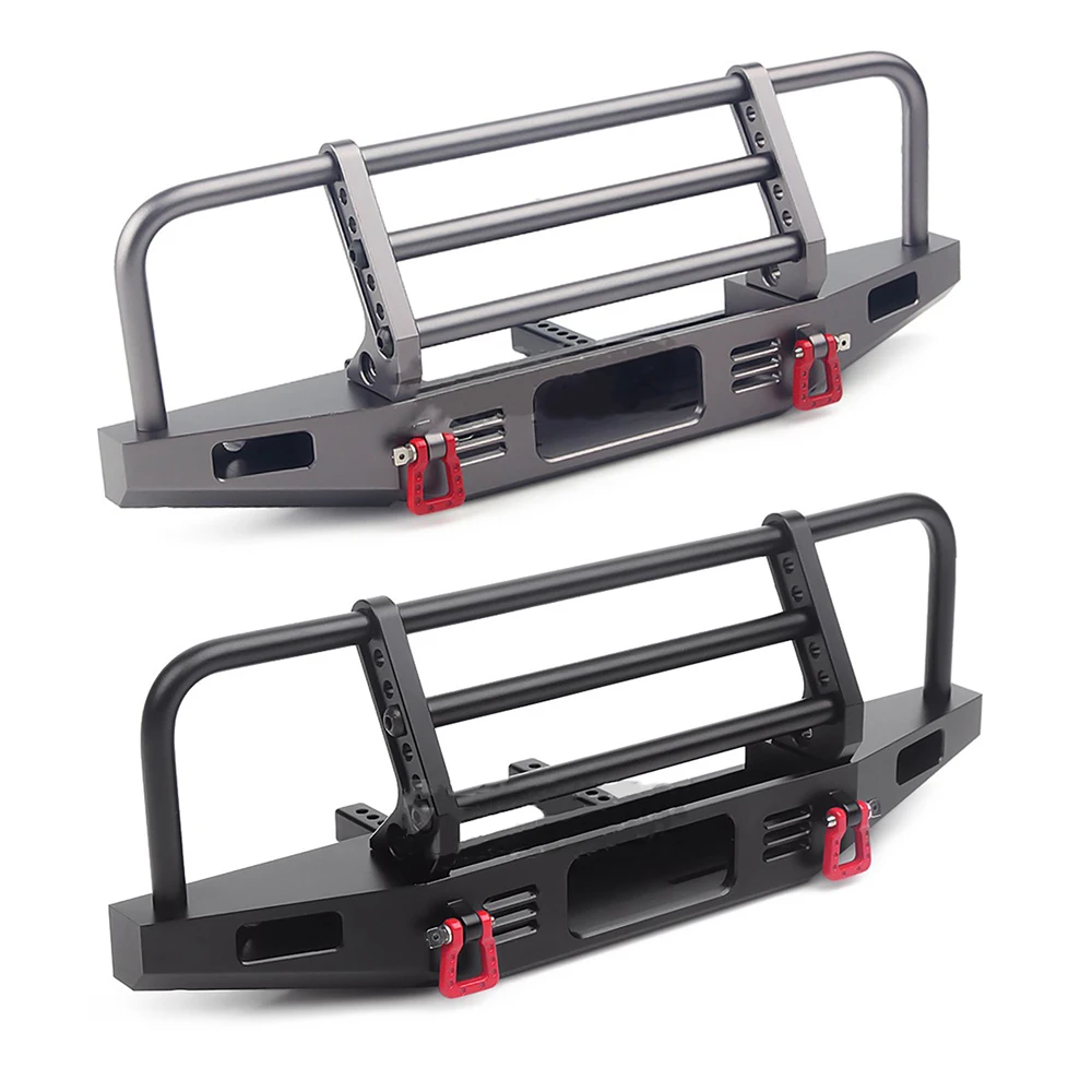 Adjustable Metal Front Bumper for TRX4 SCX10 90046 1/10 RC Crawler Car Parts with 3 Mounting Stand Metal Tow Hook and Led Light
Adjustable Metal Front Bumper for TRX4 SCX10 90046 1/10 RC Crawler Car Parts with 3 Mounting Stand Metal Tow Hook and Led Light
