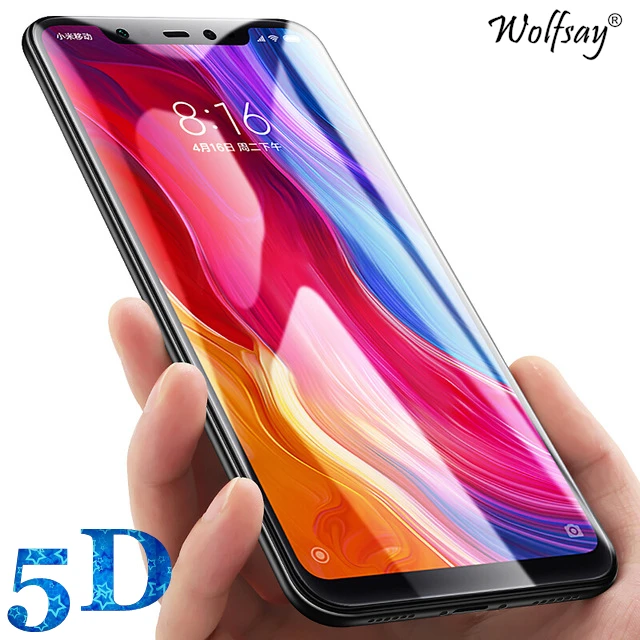 Wolfsay 1 шт. 5D изогнутая Защитная пленка для экрана Xiaomi Redmi 6A закаленное стекло с