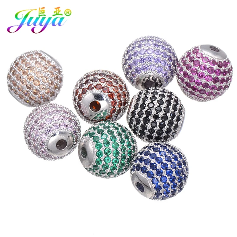 Juya DIY Jewelry Metal Beads Micro Pave Colorful Crystals Handmade 12mm Metal Ball Beads For Women Men Beadwork Jewelry Making
Juya DIY Jewelry Metal Beads Micro Pave Colorful Crystals Handmade 12mm Metal Ball Beads For Women Men Beadwork Jewelry Making