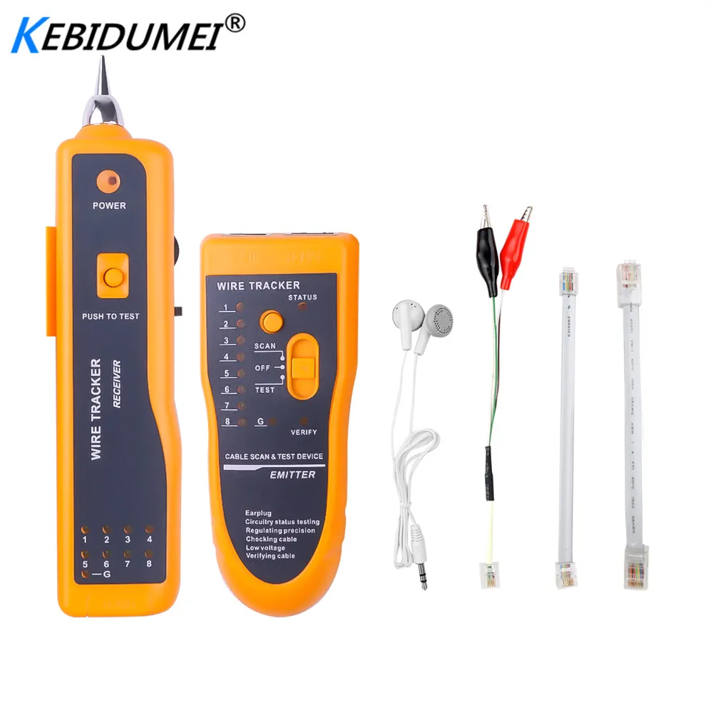 Kebidumei Cat5 Cat6 RJ45 UTP STP Line Finder телефонный провод трекер Tracer диагностический тон набор