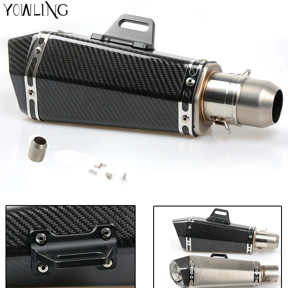 Motorcycle Real carbon fiber exhaust Exhaust Muffler pipe For TMAX 530 500 R3 Z800 Honda dirt bike Kawasaki
Motorcycle Real carbon fiber exhaust Exhaust Muffler pipe For TMAX 530 500 R3 Z800 Honda dirt bike Kawasaki
