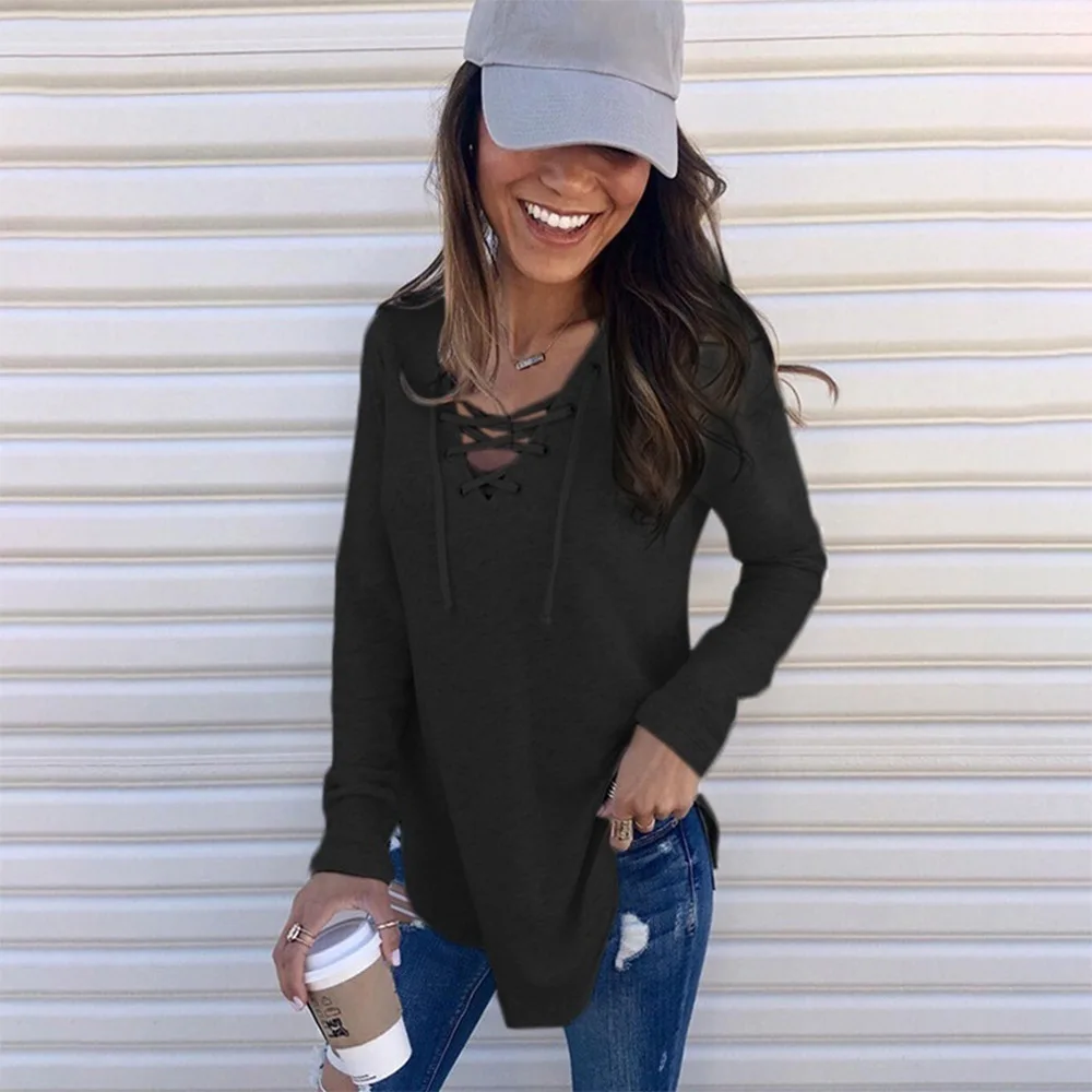 Tops womens autumn V-Neck woman t-shirt loose new female shirt hot sale comfortable tee casual long sleeve tees harajuku
Tops womens autumn V-Neck woman t-shirt loose new female shirt hot sale comfortable tee casual long sleeve tees harajuku