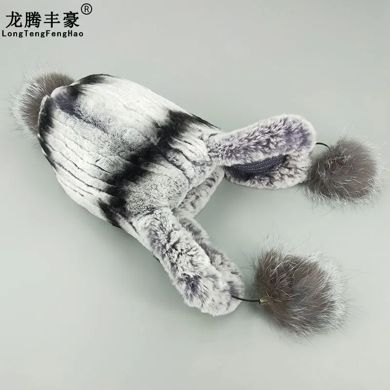 Winter Real Rex Rabbit Fur Hats Women Beanies Natural Rex Rabbit Ear protect Hat Lady Cap With Cute Fox Pompom Ball Warm Fur Hat
Winter Real Rex Rabbit Fur Hats Women Beanies Natural Rex Rabbit Ear protect Hat Lady Cap With Cute Fox Pompom Ball Warm Fur Hat