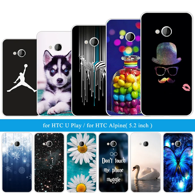 Для HTC U Play Alpine Чехлы 5 2 "Мягкий ТПУ силиконовый чехол для телефона Fundas Funny Cat