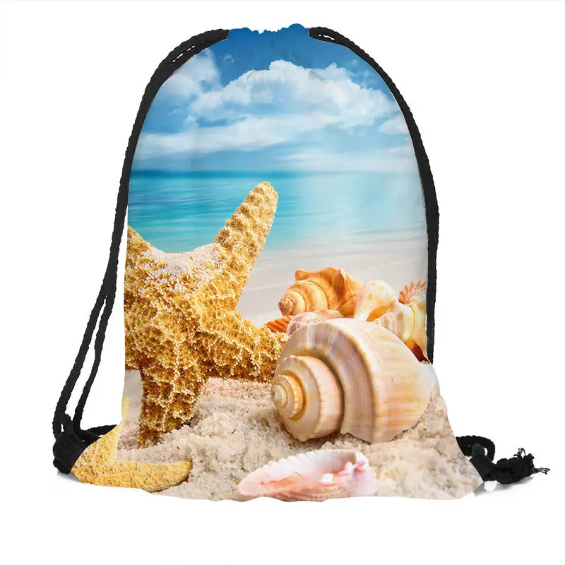 Custom Beach shells Backpack Drawstring Bag Travel Beach School Bag Multi-function Backpack Printing
Custom Beach shells Backpack Drawstring Bag Travel Beach School Bag Multi-function Backpack Printing