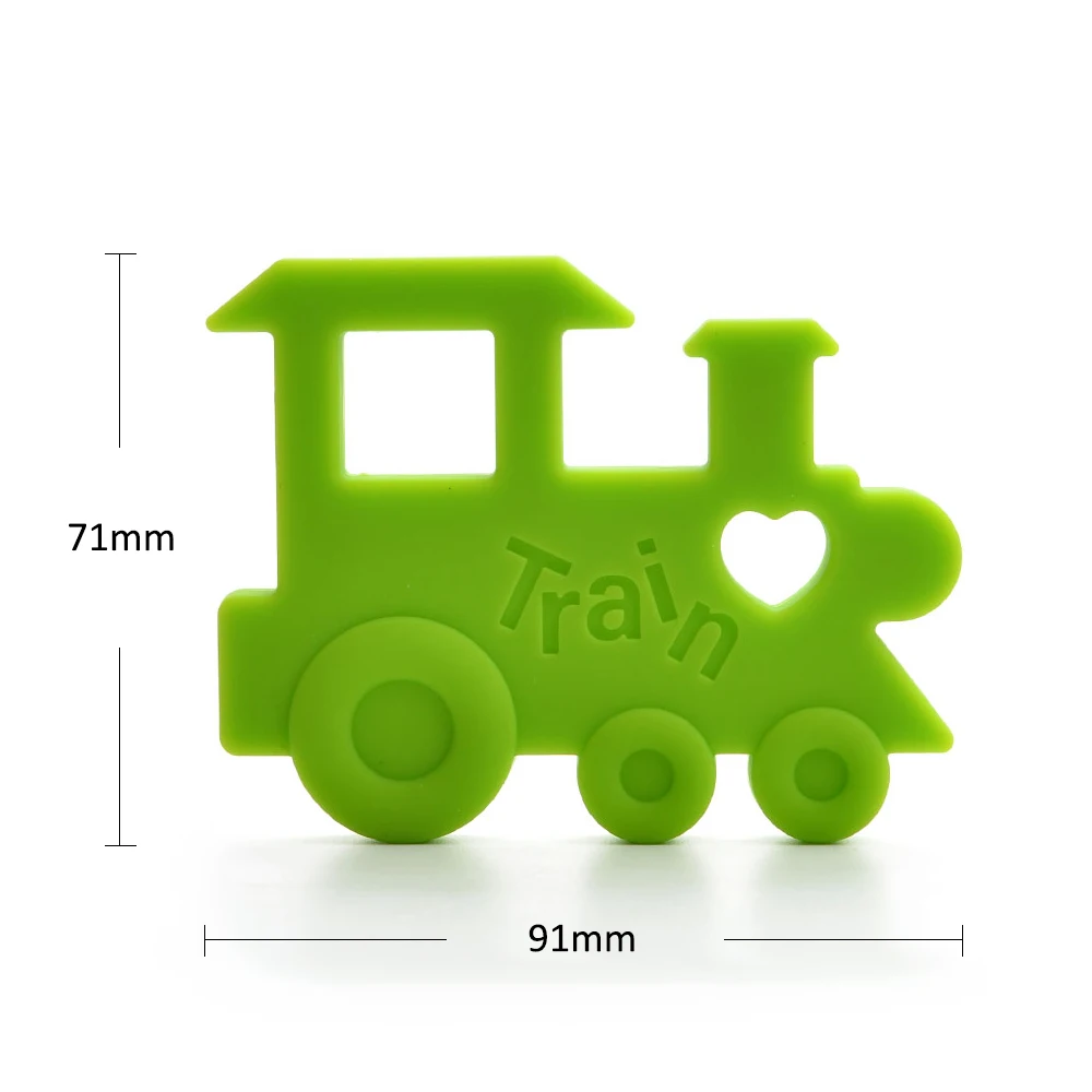Силиконовый Прорезыватель для зубов детский кулон в виде поезда изготовления