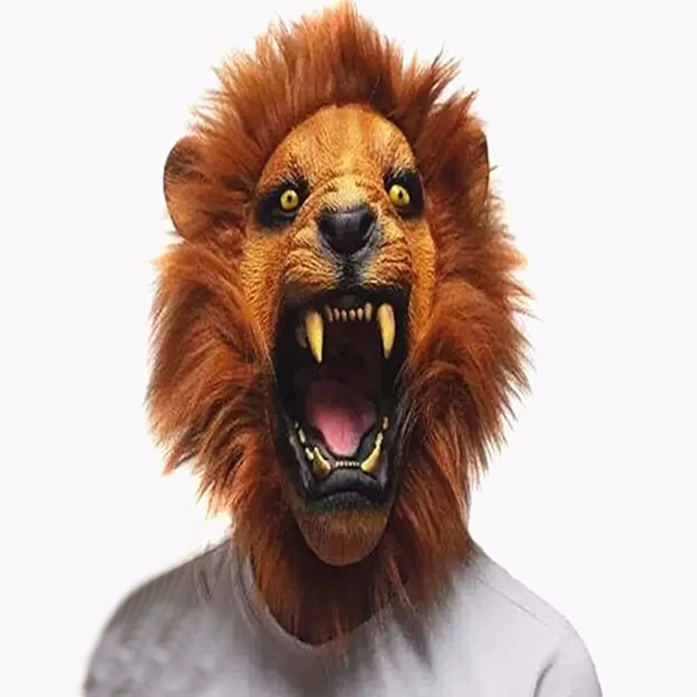 Halloween Props Adult Angry Lion Head Masks Animal Full Latex Masquerade Birthday Party Rubber Silicone Face Mask Fancy Dress
Halloween Props Adult Angry Lion Head Masks Animal Full Latex Masquerade Birthday Party Rubber Silicone Face Mask Fancy Dress
