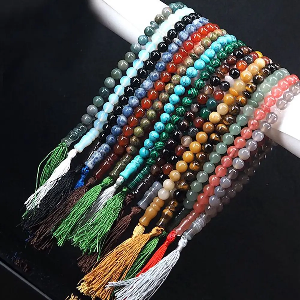 Natural Stone Muslim Beads Prayer Tasbih Islam 33 Prayer Beads Tassel Pendant Allah Charm Religious Mens Rosary Bracelet 1pc
Natural Stone Muslim Beads Prayer Tasbih Islam 33 Prayer Beads Tassel Pendant Allah Charm Religious Mens Rosary Bracelet 1pc