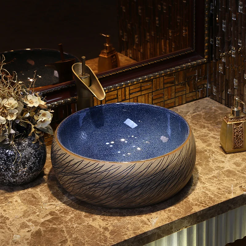 Europe Style Handmade Countertop Ceramic Bathroom Basin Bathroom Sink ceramic washbasin china bathroom wash basin
Europe Style Handmade Countertop Ceramic Bathroom Basin Bathroom Sink ceramic washbasin china bathroom wash basin