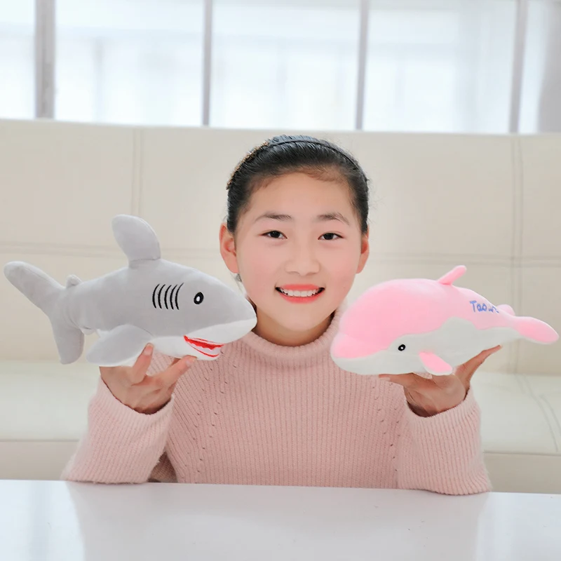 New 30cm Cute Shark & Dolphin Plush Toys Stuffed Soft Kawaii Animal Doll for Kids Lovely Pillow Children's Day Brinquedos Gift
New 30cm Cute Shark & Dolphin Plush Toys Stuffed Soft Kawaii Animal Doll for Kids Lovely Pillow Children's Day Brinquedos Gift