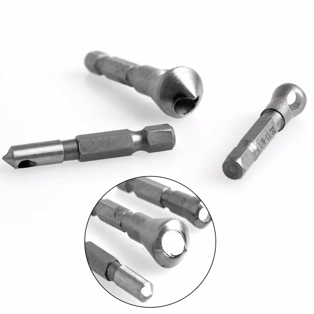 3Pcs/Set Woodworking Countersink Deburring Drill Bit Hex Shank Chamfering Tool Model 1A0051
3Pcs/Set Woodworking Countersink Deburring Drill Bit Hex Shank Chamfering Tool Model 1A0051