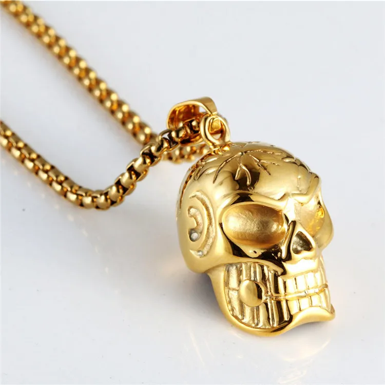 Men's Stainless Steel Pendant Necklace Colour Gothic Punk Skull Black Tone Necklace Pendant Mens Boys Jewelry
Men's Stainless Steel Pendant Necklace Colour Gothic Punk Skull Black Tone Necklace Pendant Mens Boys Jewelry