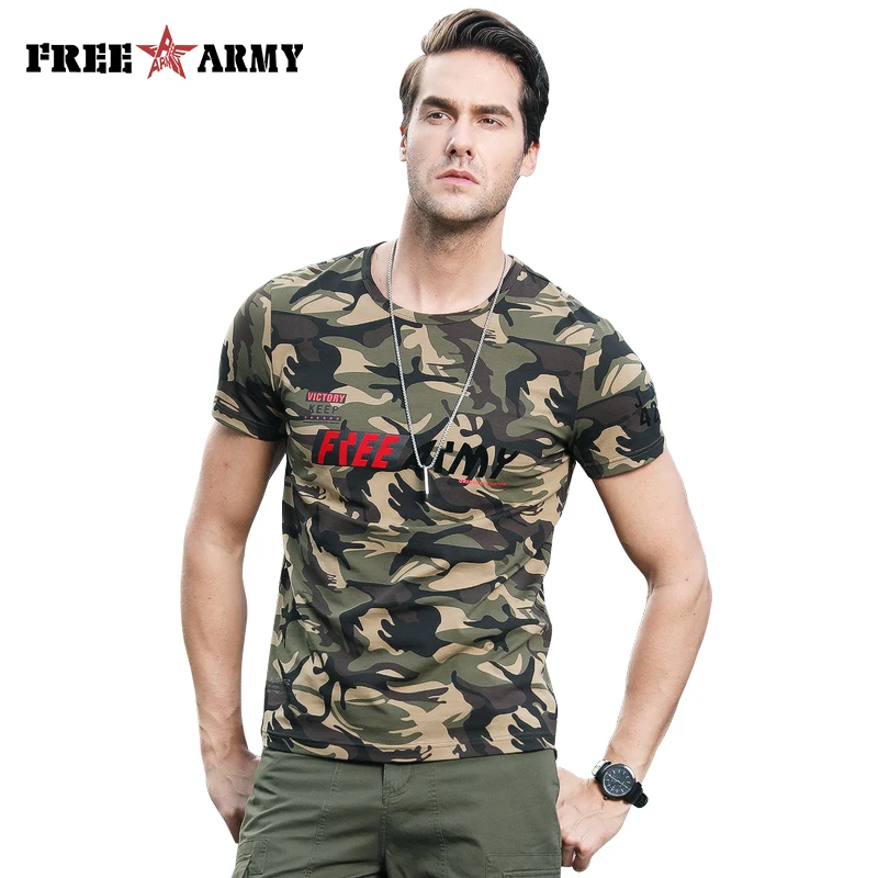 FREE ARMY 2019 Summer Camouflage Printed T Shirt Men Cotton Causal Sports T-shirt Man Military Camo Top Tees Shirt Male
FREE ARMY 2019 Summer Camouflage Printed T Shirt Men Cotton Causal Sports T-shirt Man Military Camo Top Tees Shirt Male