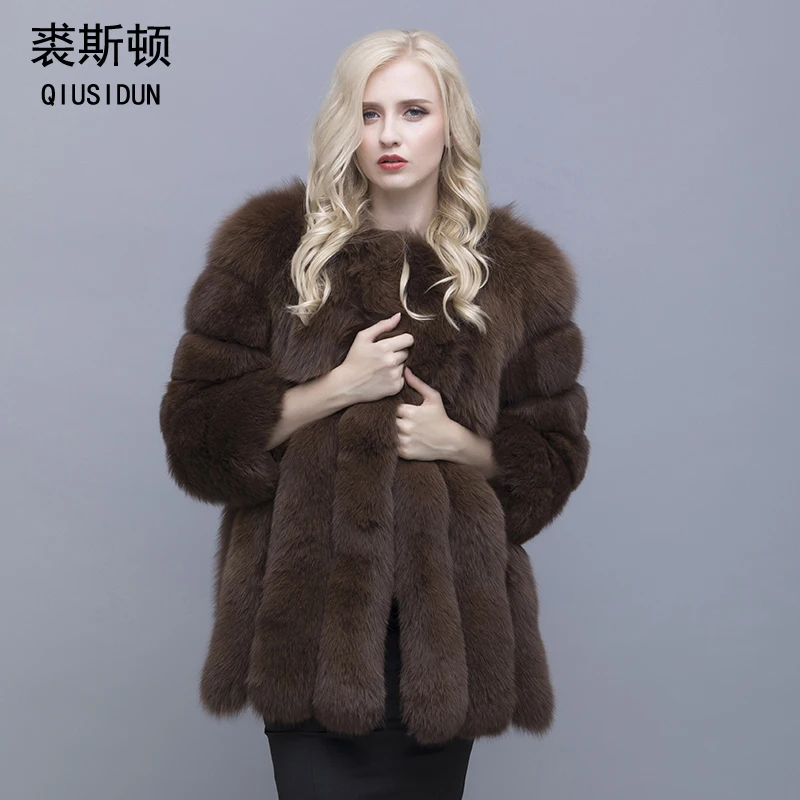 QIUSIDUN Genuine Pure Natural Fox Fur Coat Winter Women's Warm Big Size Fashion Coat Chinese Fur Coat Round neck Casual
QIUSIDUN Genuine Pure Natural Fox Fur Coat Winter Women's Warm Big Size Fashion Coat Chinese Fur Coat Round neck Casual