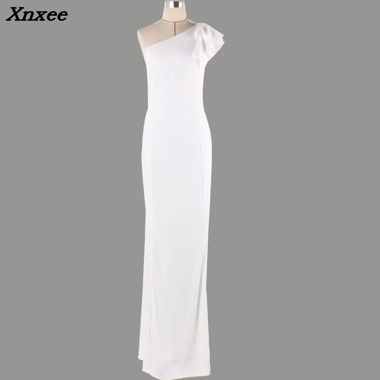 Summer Elegant One Shoulder Ruffles Dresses Female Maxi Party Dress Vestidos Gold Long Prom Evening Gonws Formal Dress
Summer Elegant One Shoulder Ruffles Dresses Female Maxi Party Dress Vestidos Gold Long Prom Evening Gonws Formal Dress