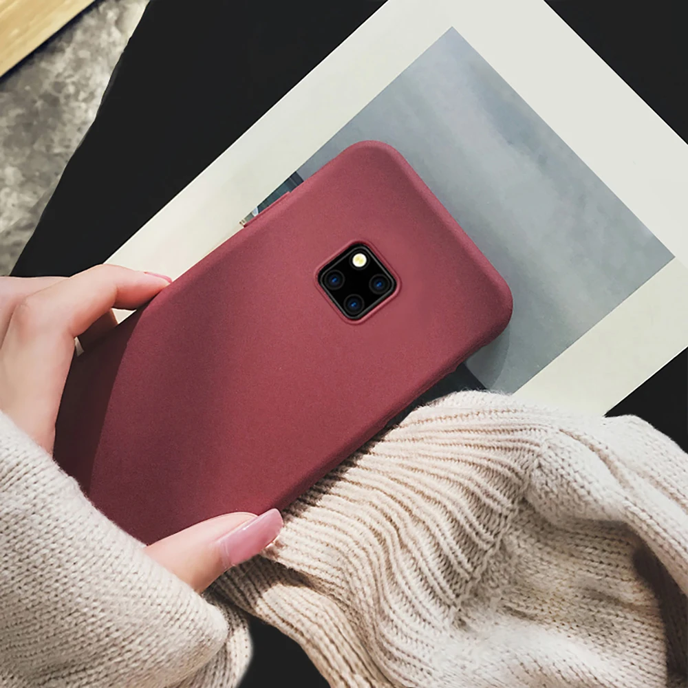 LECAYEE Huawei Mate 20 lite чехол матовый зернистый простые Чехлы для телефона Matte Pro on Fitted