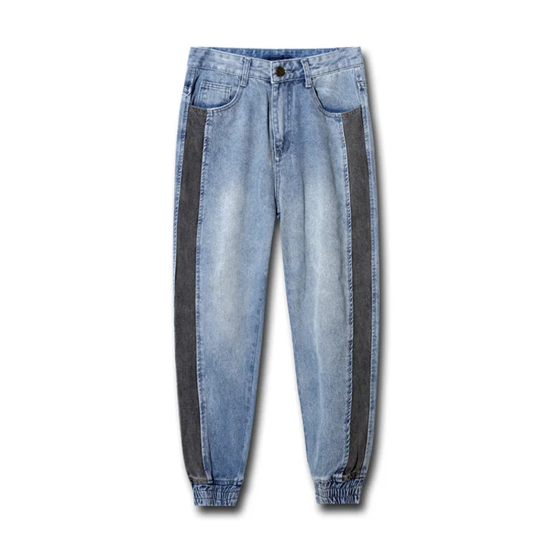 Newly Fashion Streetwear Men Jeans Black Stripe Spliced Designer Harem Jeans Men Denim Cargo Pants Youth Hip Hop Joggers Jeans
Newly Fashion Streetwear Men Jeans Black Stripe Spliced Designer Harem Jeans Men Denim Cargo Pants Youth Hip Hop Joggers Jeans