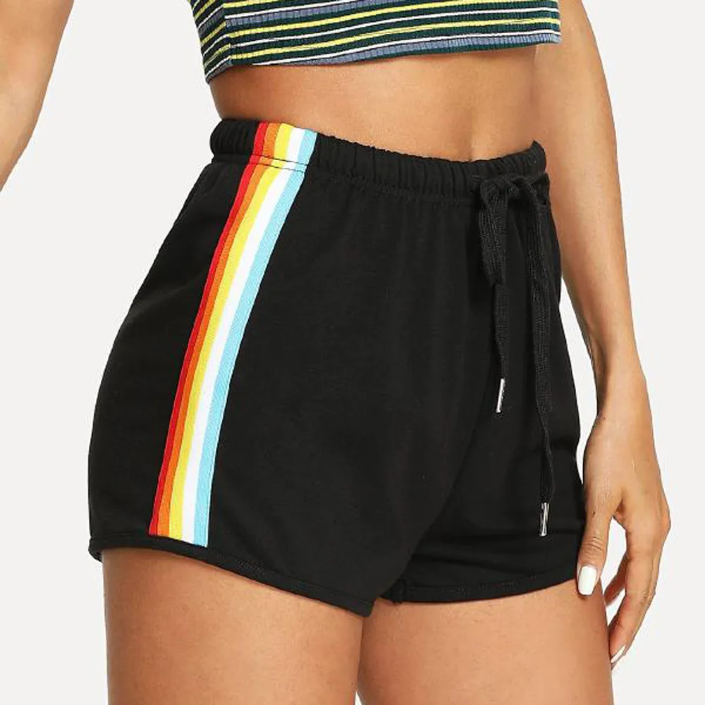 Women Sexy Rainbow Print Pants Sport Elastic Short Pants Ladies Summer Beach Casual Shorts Pantalones
Women Sexy Rainbow Print Pants Sport Elastic Short Pants Ladies Summer Beach Casual Shorts Pantalones