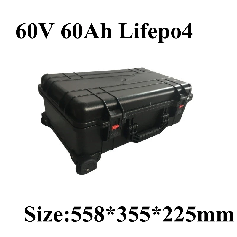 60V 60Ah 80Ah 64V lifepo4 not li-po portable wheel trolley case BMS IP67 IK08 for power tools e-bike tricycle+charger
60V 60Ah 80Ah 64V lifepo4 not li-po portable wheel trolley case BMS IP67 IK08 for power tools e-bike tricycle+charger