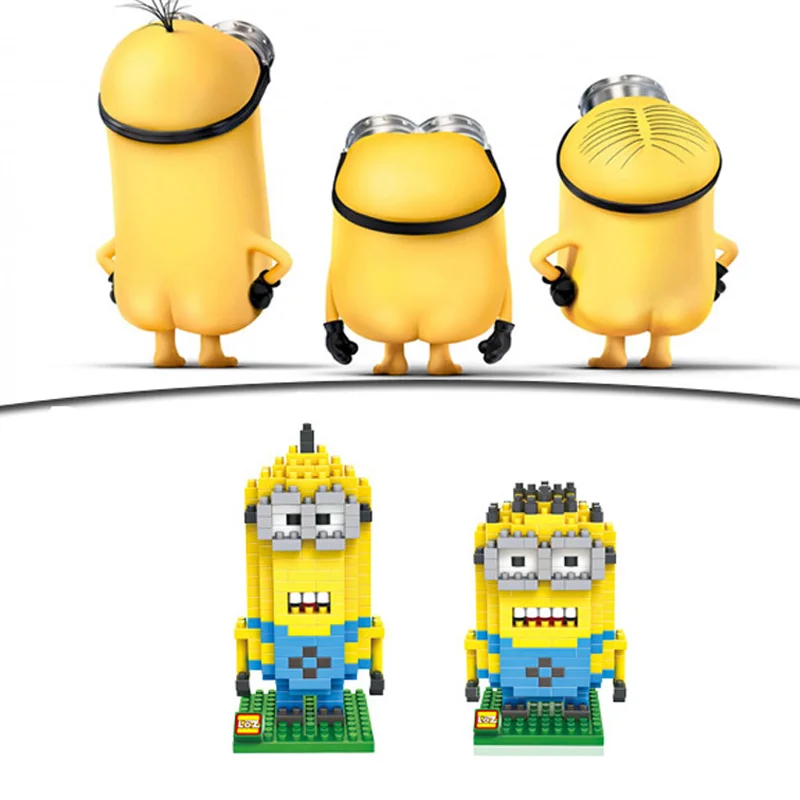 Anime Minions LOZ Building Blocks 3D Action Figure Kids Educational Toys brinquedos juguetes menino Jouet enfant | Игрушки и хобби