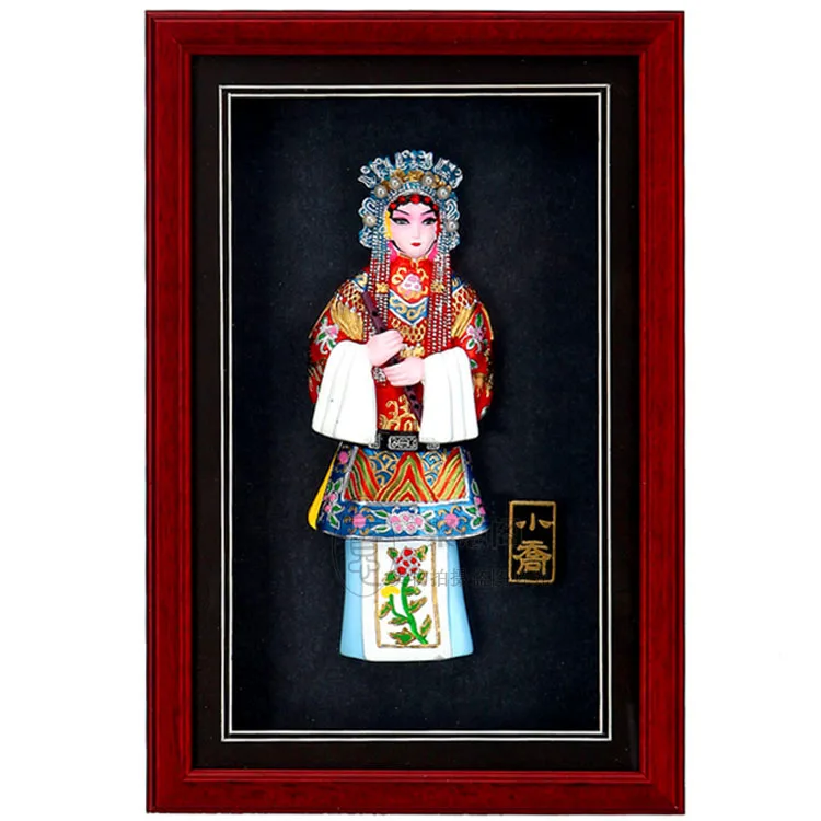 Decoration Arts crafts girl gifts get married The Peking Opera picture frame Joe three people Home Furnishing traditional orname
Decoration Arts crafts girl gifts get married The Peking Opera picture frame Joe three people Home Furnishing traditional orname