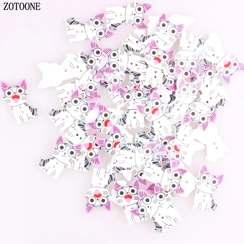 ZOTOONE Sewing Accessories Flatback Scrapbooking Woodn Buttons 100pcs Lovely Cat Buttons 20*34MM 2 Holes Wooden Buttons Craft D
ZOTOONE Sewing Accessories Flatback Scrapbooking Woodn Buttons 100pcs Lovely Cat Buttons 20*34MM 2 Holes Wooden Buttons Craft D