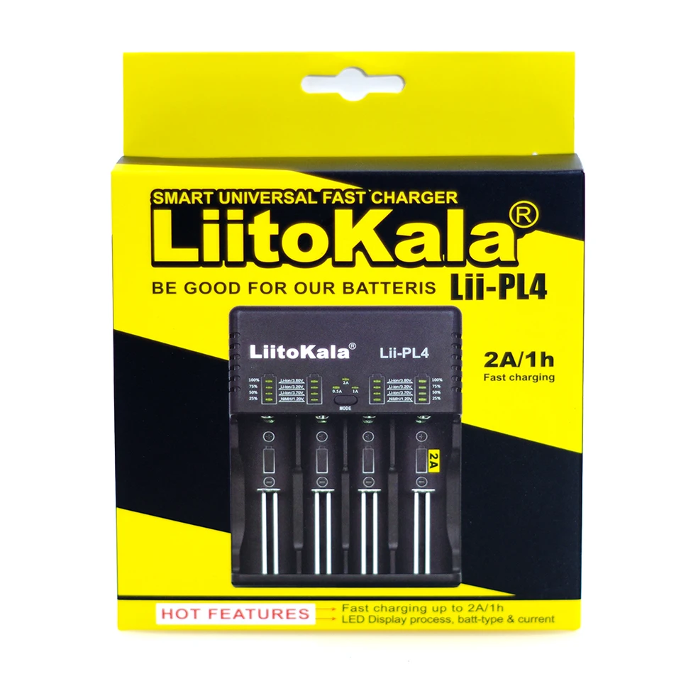 

Liitokala Lii-PD4 LCD Lii-PL4 3.7V 18650 18350 18500 21700 20700B 20700 14500 26650 1.2V AA AAA NiMH lithium-battery Charger