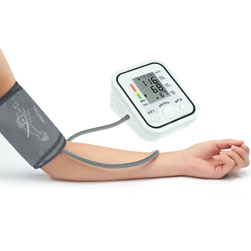 Digital Blood Pressure Monitor Sphygmomanometer Cuff NonVoice Automatic Upper Arm BP Blood Pressure Meter Health Care BP-826
Digital Blood Pressure Monitor Sphygmomanometer Cuff NonVoice Automatic Upper Arm BP Blood Pressure Meter Health Care BP-826
