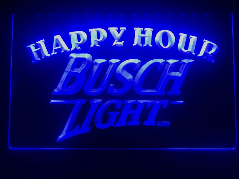 620 Busch Light Beer Happy Hour Bar Led Neon Sign | Дом и сад