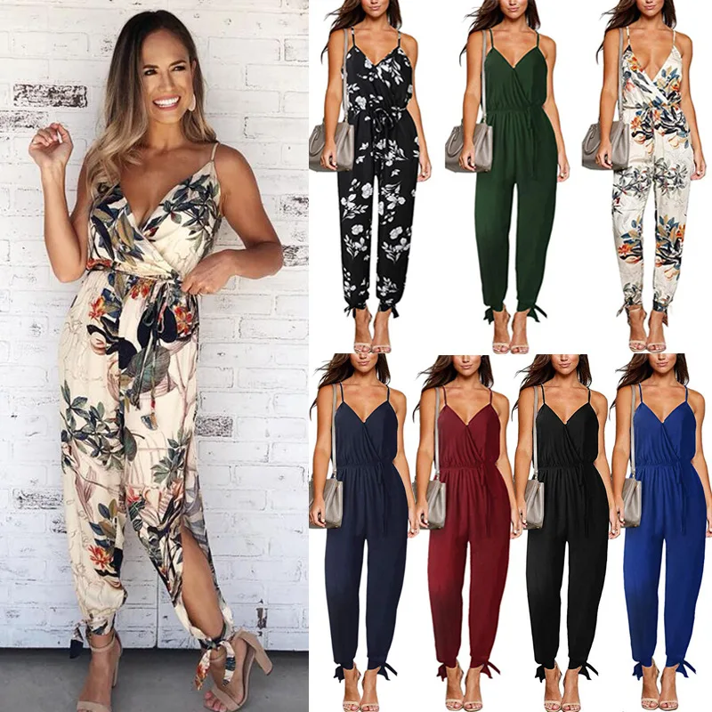 Spring Summer 2019 Sexy Back Deep V-Tie Suspender Pure Cotton Long Couplet Trousers women jumpsuit streetwear rompers ONY003
Spring Summer 2019 Sexy Back Deep V-Tie Suspender Pure Cotton Long Couplet Trousers women jumpsuit streetwear rompers ONY003