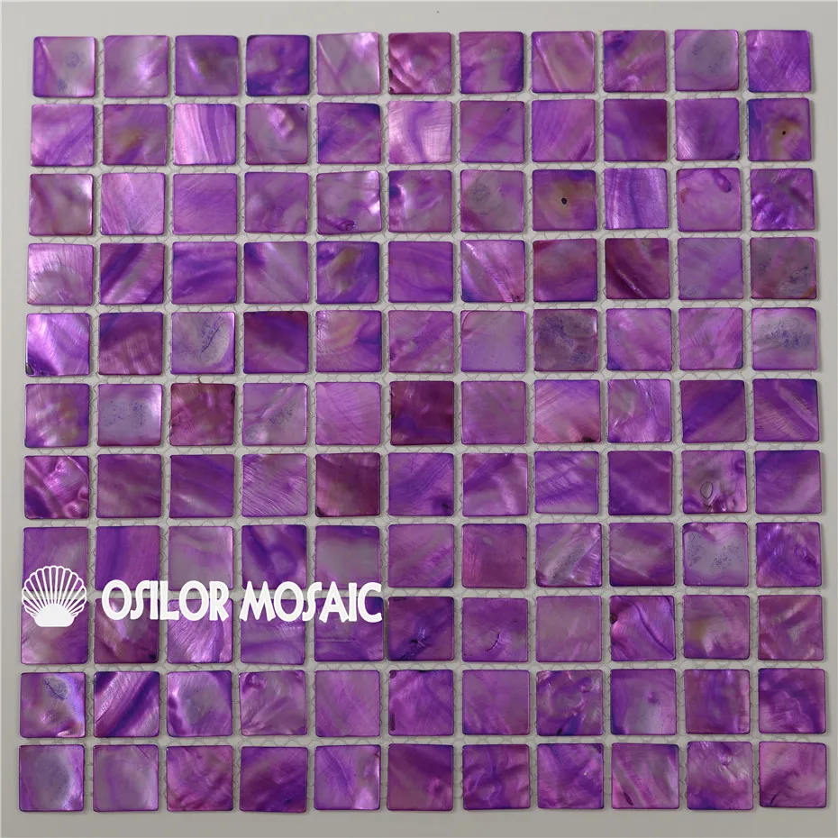Purple color Chinese freshwater shell mother of pearl mosaic tile for bathroom and kitchen decoration wall tile 1pcs
Purple color Chinese freshwater shell mother of pearl mosaic tile for bathroom and kitchen decoration wall tile 1pcs
