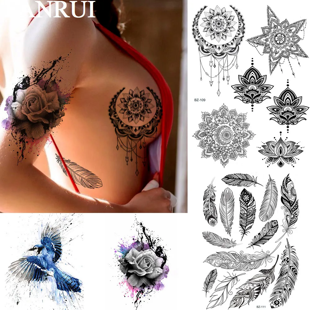 FANRUI Lotus Moon Mandala Flower Star Temporary Tattoos For Adult Women Sticker Black Henna Sexy Body Art Fake Jewels Tattoo
FANRUI Lotus Moon Mandala Flower Star Temporary Tattoos For Adult Women Sticker Black Henna Sexy Body Art Fake Jewels Tattoo