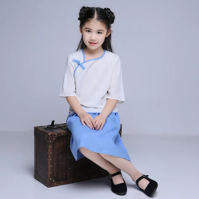 Girl Chinese Traditional Cotume Child Chinese Hanfu Top+skirt Kids Tang Suit Dance Clothing Children Ming Dynasty Clothes 89
Girl Chinese Traditional Cotume Child Chinese Hanfu Top+skirt Kids Tang Suit Dance Clothing Children Ming Dynasty Clothes 89