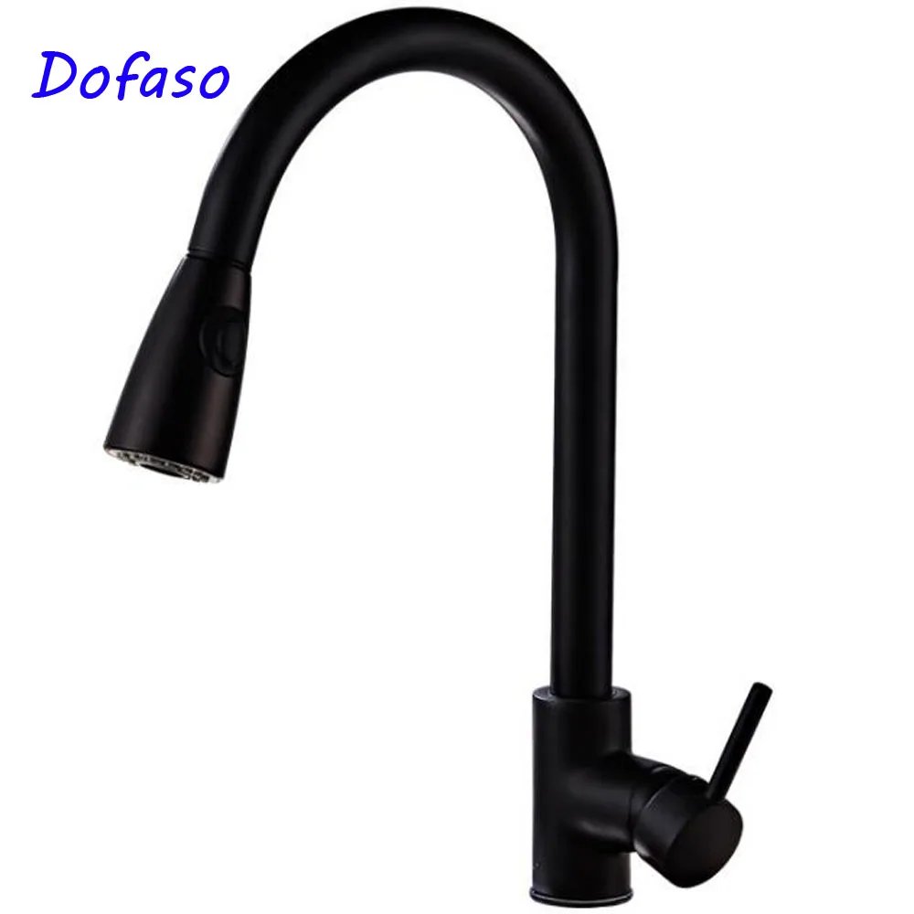 Dofaso Faucets stainless Black Pull Out Mixer Tap 2 Way Water Single Handle Pull Down Kitchen mixer Solid Brass Water tap
Dofaso Faucets stainless Black Pull Out Mixer Tap 2 Way Water Single Handle Pull Down Kitchen mixer Solid Brass Water tap