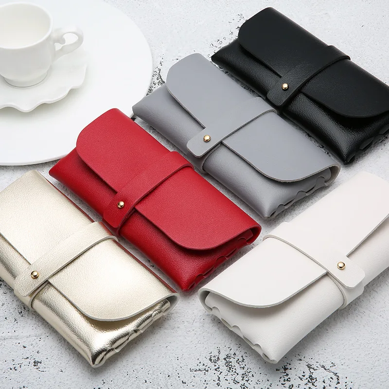 Fashion Glasses Case Handmade Soft Cover Bag For Women Buckle Clamshell Sunglasses Case PVC Leather Glasses Box
Fashion Glasses Case Handmade Soft Cover Bag For Women Buckle Clamshell Sunglasses Case PVC Leather Glasses Box